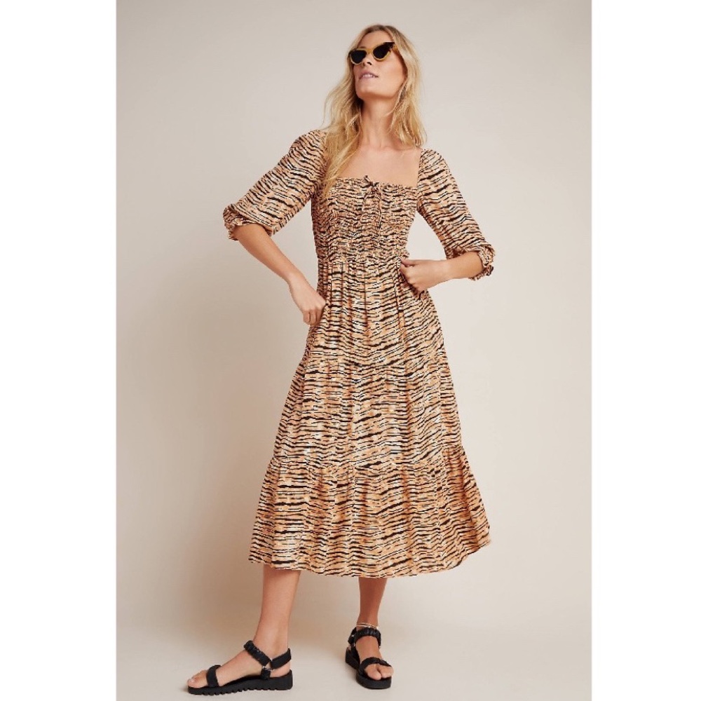 Faithfull x Anthropologie Wyldie Midi Dress